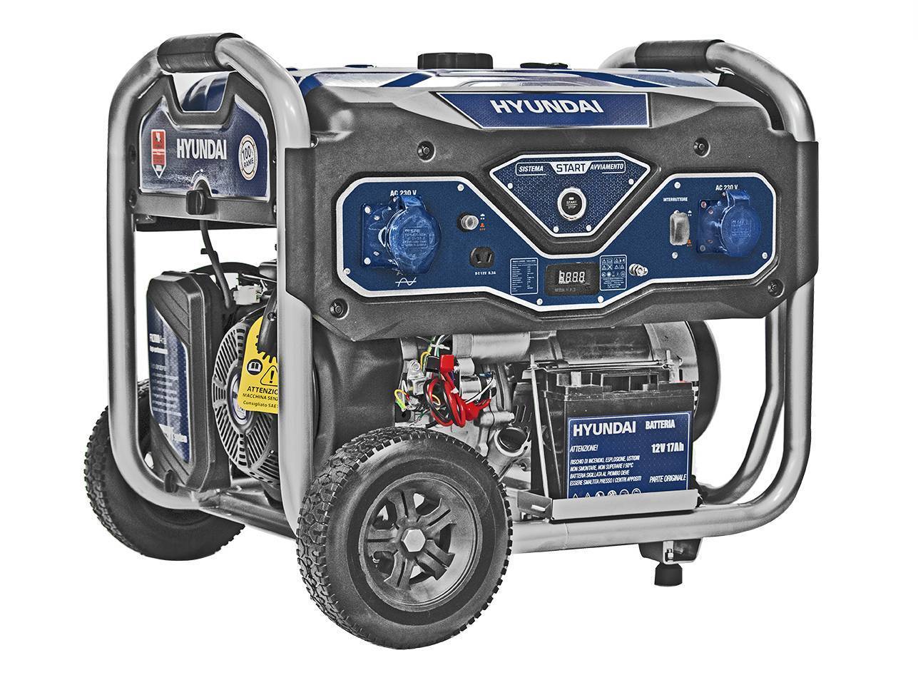Generatore a benzina Hyundai LS – 6 kW avviamento con tasto