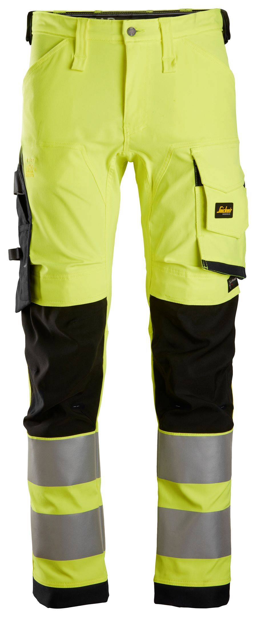 Pantaloni elasticizzati Snickers Workwear alta visibilità – classe 2