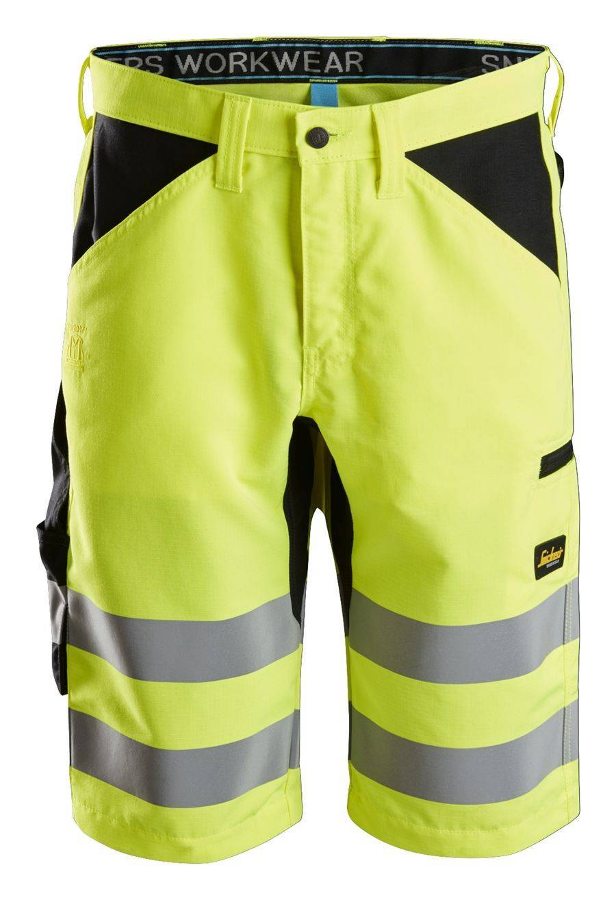 Pantaloni corti Snickers Workwear alta visibilità – classe 1