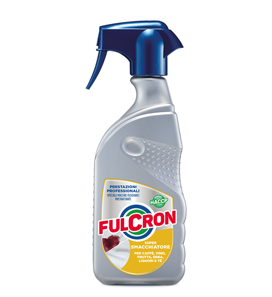 Fulcron – Super smacchiatore pretrattante per macchie ossidabili – idoneo HACCP