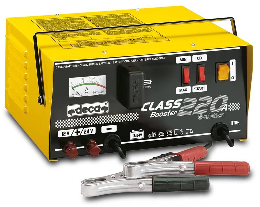 Caricabatterie-avviatore Deca Class Booster 220 A - 12/24 Volt monofase