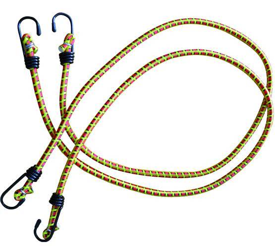 Corda elastica con ganci in acciaio - 2 pz